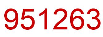 Número 951263 imagen rojo