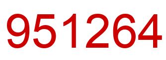 Número 951264 imagen rojo