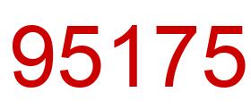 Número 95175 imagen rojo