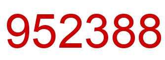 Número 952388 imagen rojo