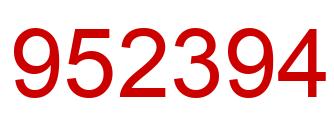Número 952394 imagen rojo