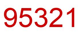 Number 95321 red image