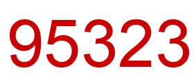 Number 95323 red image