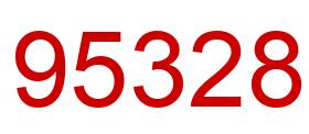 Number 95328 red image