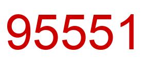 Number 95551 red image