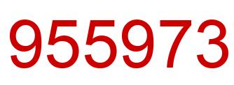 Número 955973 imagen rojo