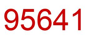 Número 95641 imagen rojo