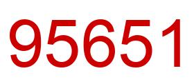 Number 95651 red image