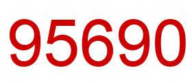 Number 95690 red image