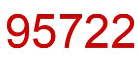 Number 95722 red image