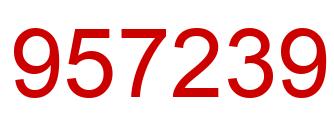 Number 957239 red image