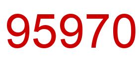 Número 95970 imagen rojo