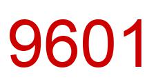 Number 9601 red image
