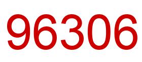 Number 96306 red image