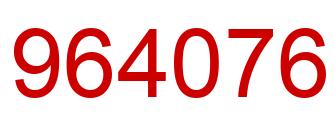 Número 964076 imagen rojo
