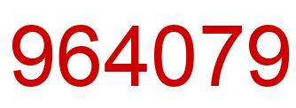 Número 964079 imagen rojo
