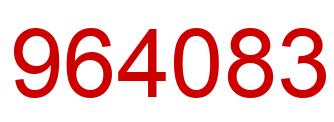 Número 964083 imagen rojo
