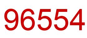 Number 96554 red image