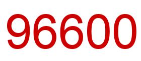 Number 96600 red image