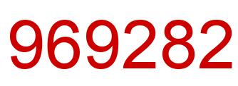 Number 969282 red image