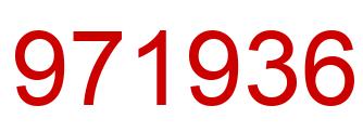 Number 971936 red image