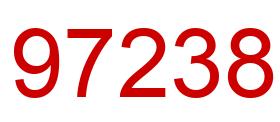Number 97238 red image