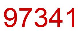 Número 97341 imagen rojo