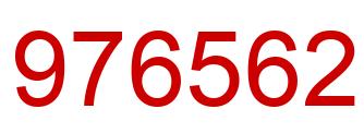 Number 976562 red image
