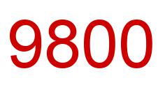 Number 9800 red image