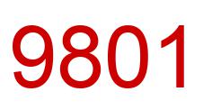 Number 9801 red image