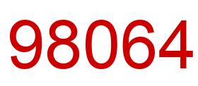 Number 98064 red image