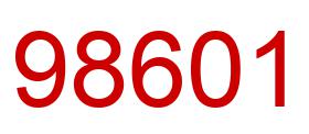 Number 98601 red image