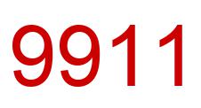 Number 9911 red image