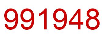 Number 991948 red image