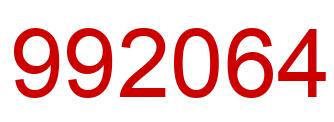 Number 992064 red image