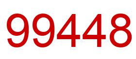Number 99448 red image
