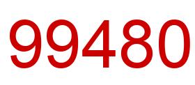 Number 99480 red image