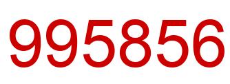 Number 995856 red image