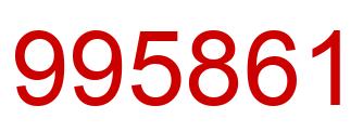 Number 995861 red image