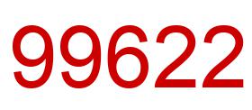 Number 99622 red image