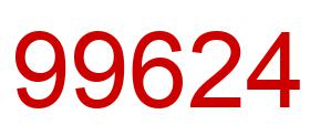 Number 99624 red image