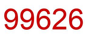 Number 99626 red image