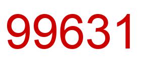Number 99631 red image