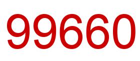 Number 99660 red image