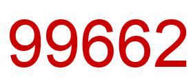 Number 99662 red image