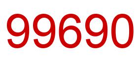 Number 99690 red image