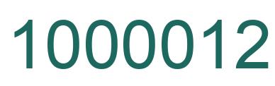 Número 1000012 imagen verde