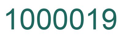 Número 1000019 imagen verde