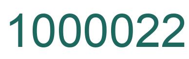 Número 1000022 imagen verde