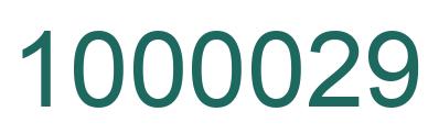 Number 1000029 green image